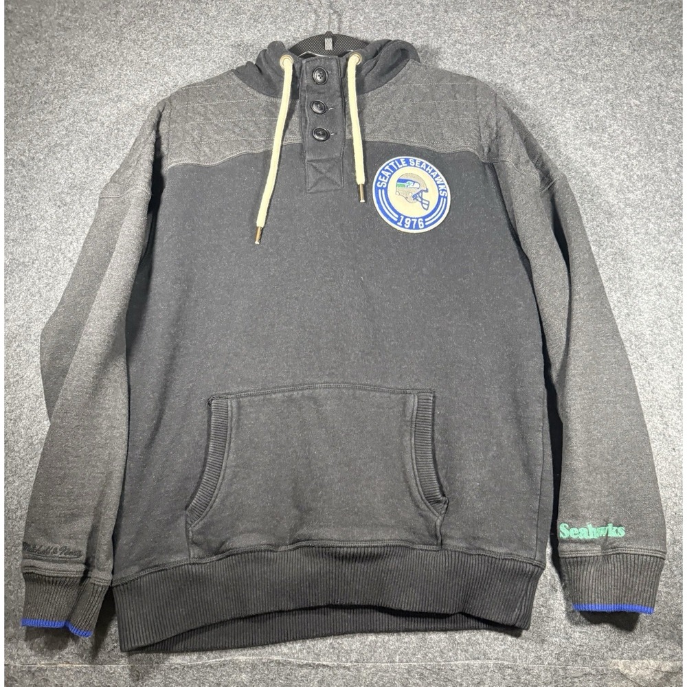 Mitchell & Ness Seattle Seahawks NFL Play By Play‎ Pullover Hoodie Large